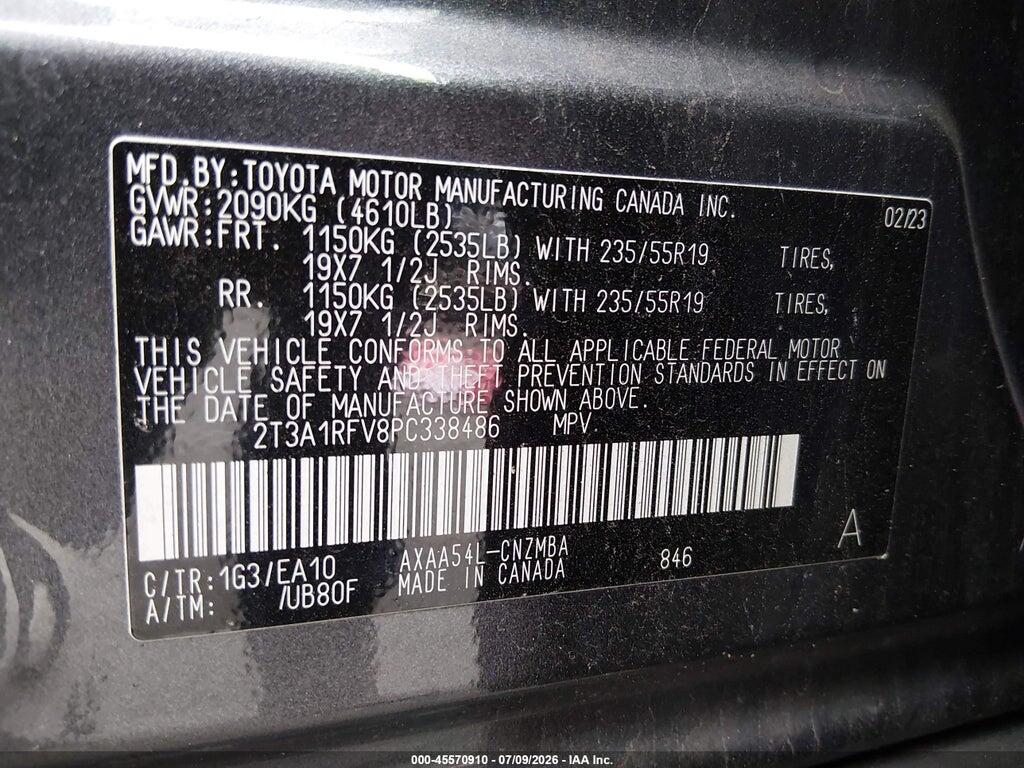 2T3A1RFV8PC338486 2023 TOYOTA RAV4 photo no. 9