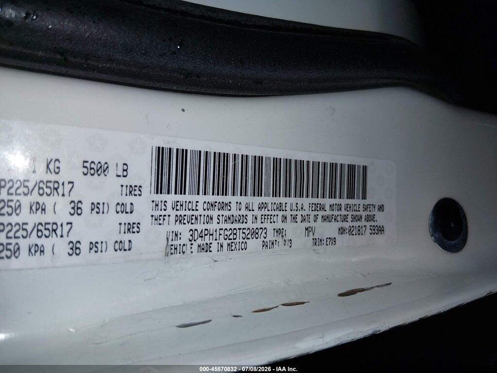 3D4PH1FG2BT520873 2011 DODGE JOURNEY photo no. 9