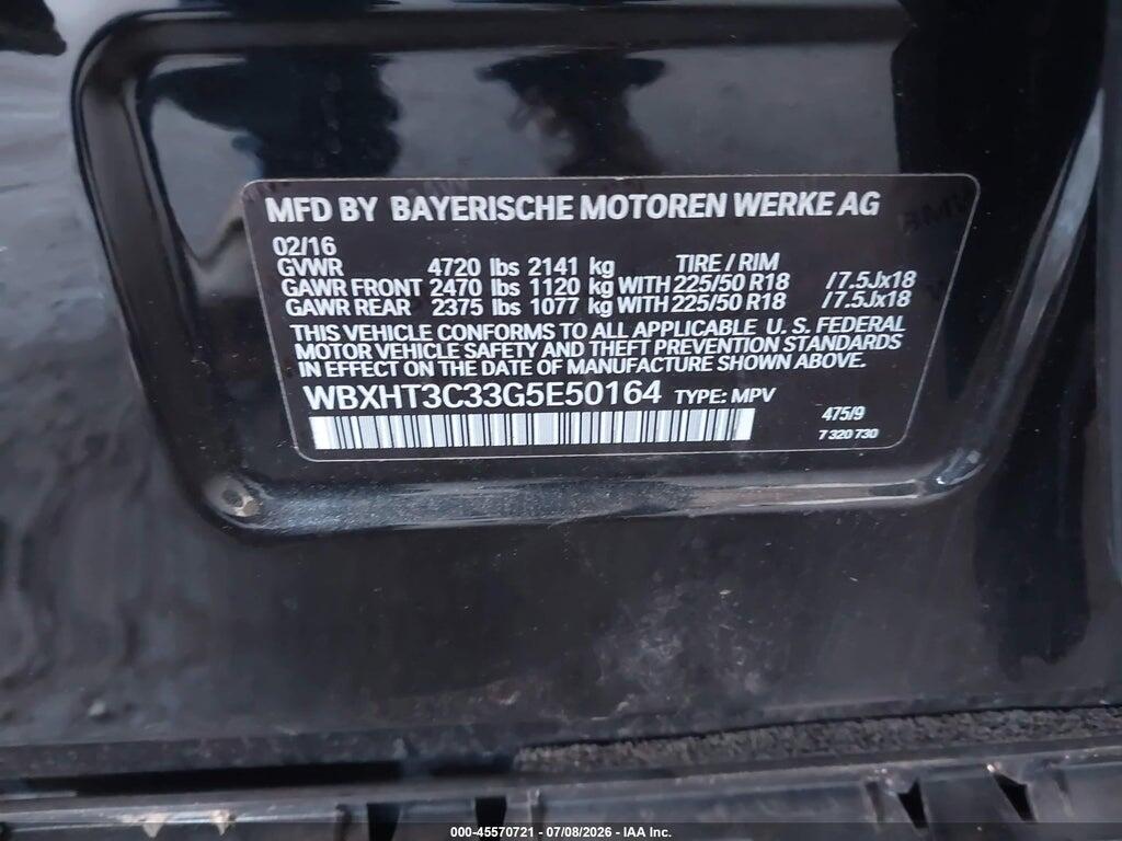 WBXHT3C33G5E50164 2016 BMW X1 photo no. 9