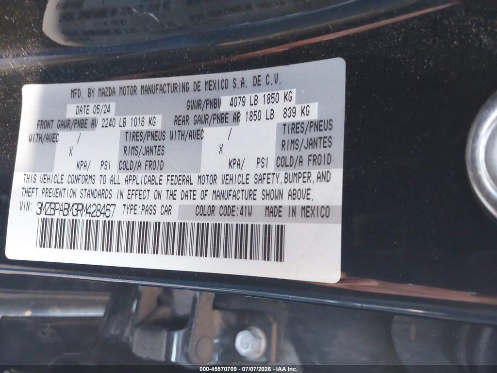3MZBPABM3RM428467 2024 MAZDA MAZDA3 photo no. 9