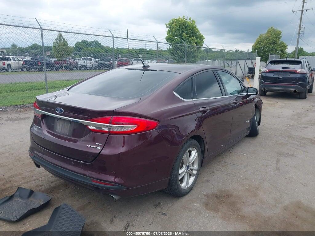3FA6P0LU2JR201295 2018 FORD FUSION HYBRID photo no. 4