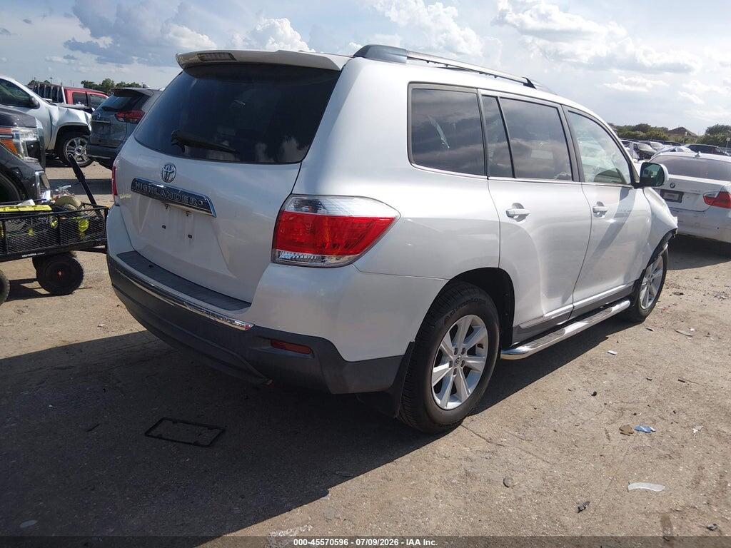 5TDZK3EH8CS089366 2012 TOYOTA HIGHLANDER photo no. 4
