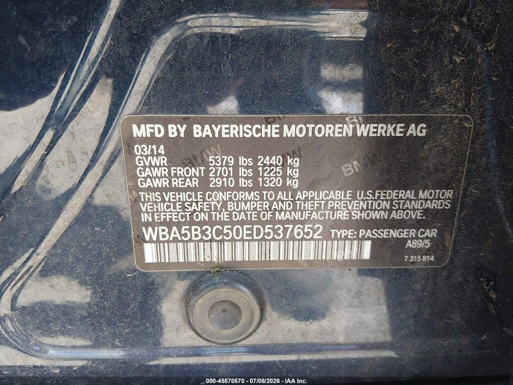 WBA5B3C50ED537652 2014 BMW 535I photo no. 9