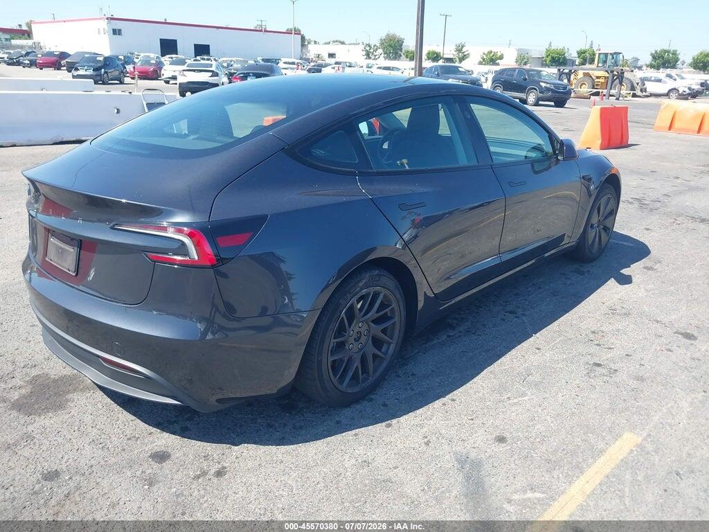 5YJ3E1EA6SF047866 2025 TESLA MODEL 3 photo no. 4