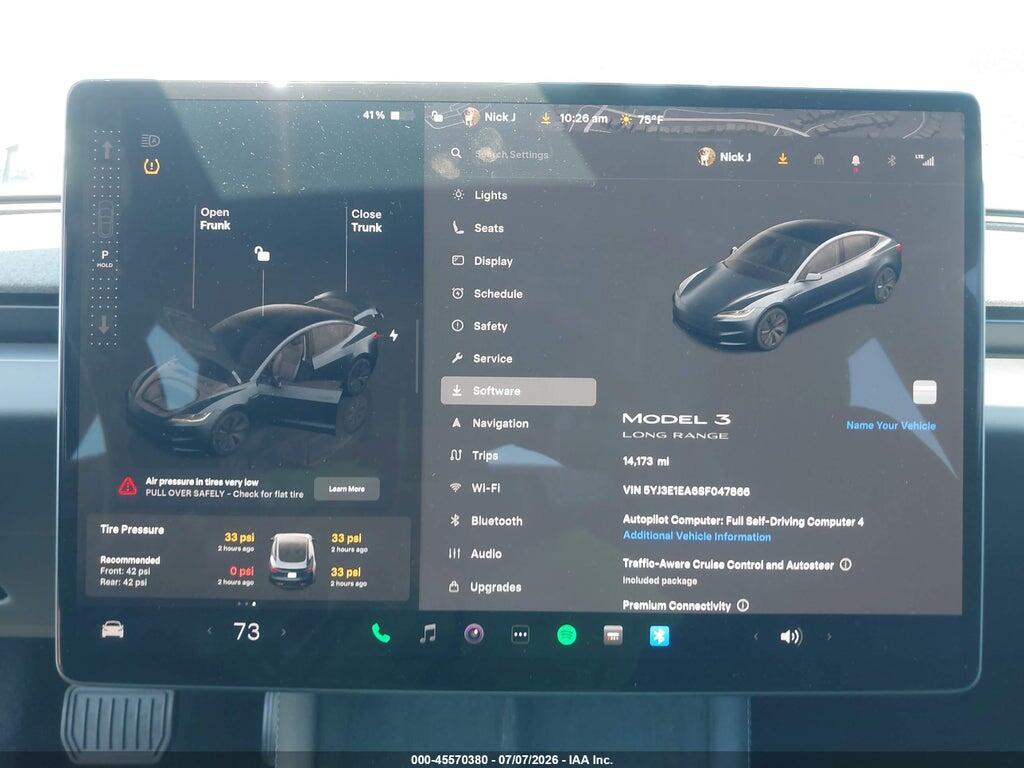 5YJ3E1EA6SF047866 2025 TESLA MODEL 3 photo no. 7