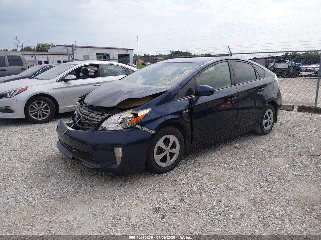 JTDKN3DUXF1886565 2015 TOYOTA PRIUS photo no. 2