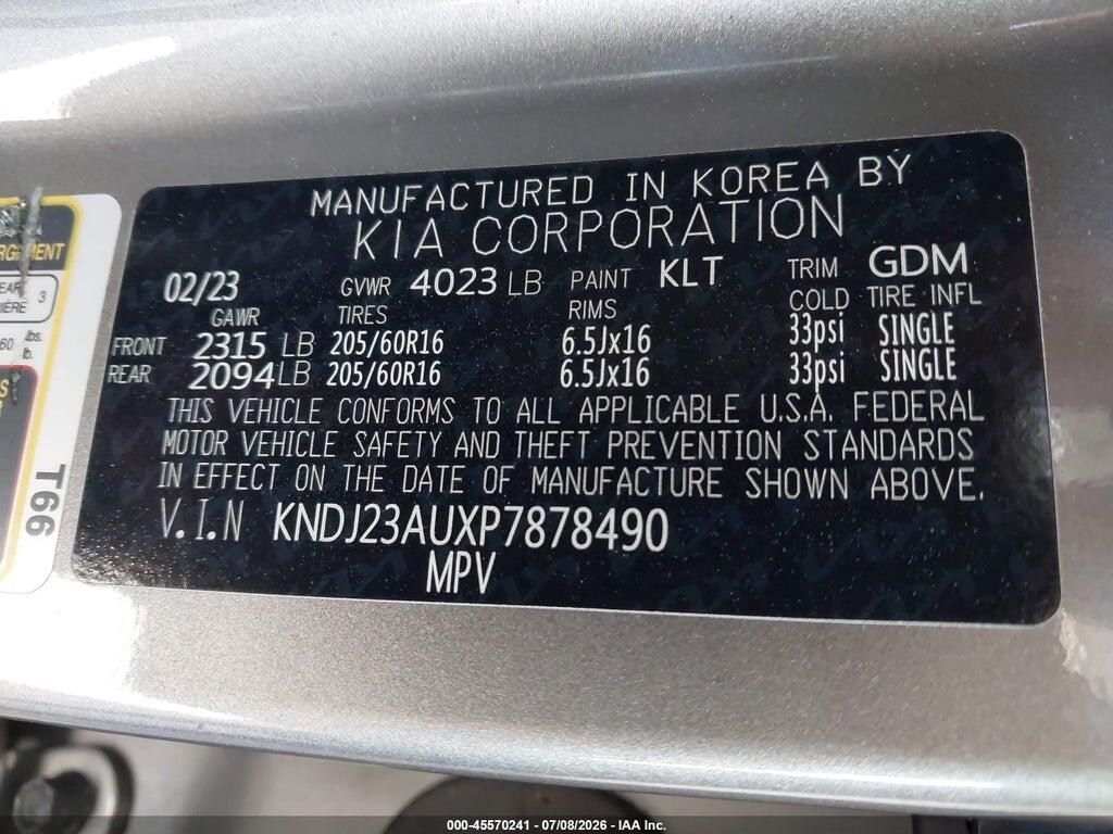 KNDJ23AUXP7878490 2023 KIA SOUL photo no. 9
