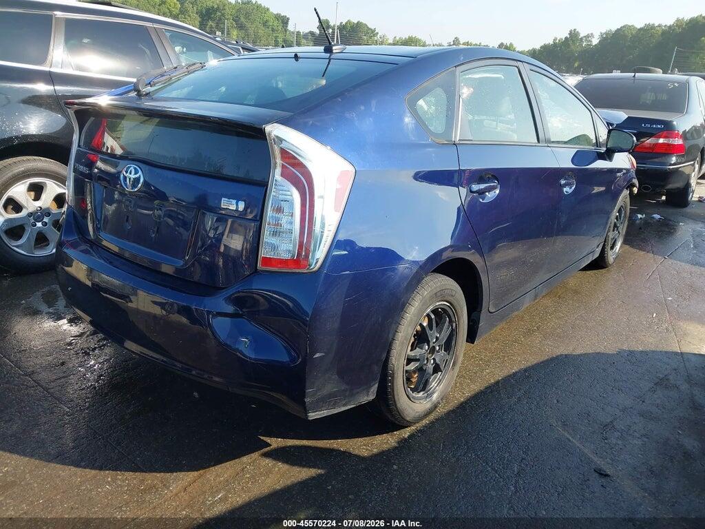 JTDKN3DU1D0351479 2013 TOYOTA PRIUS photo no. 4