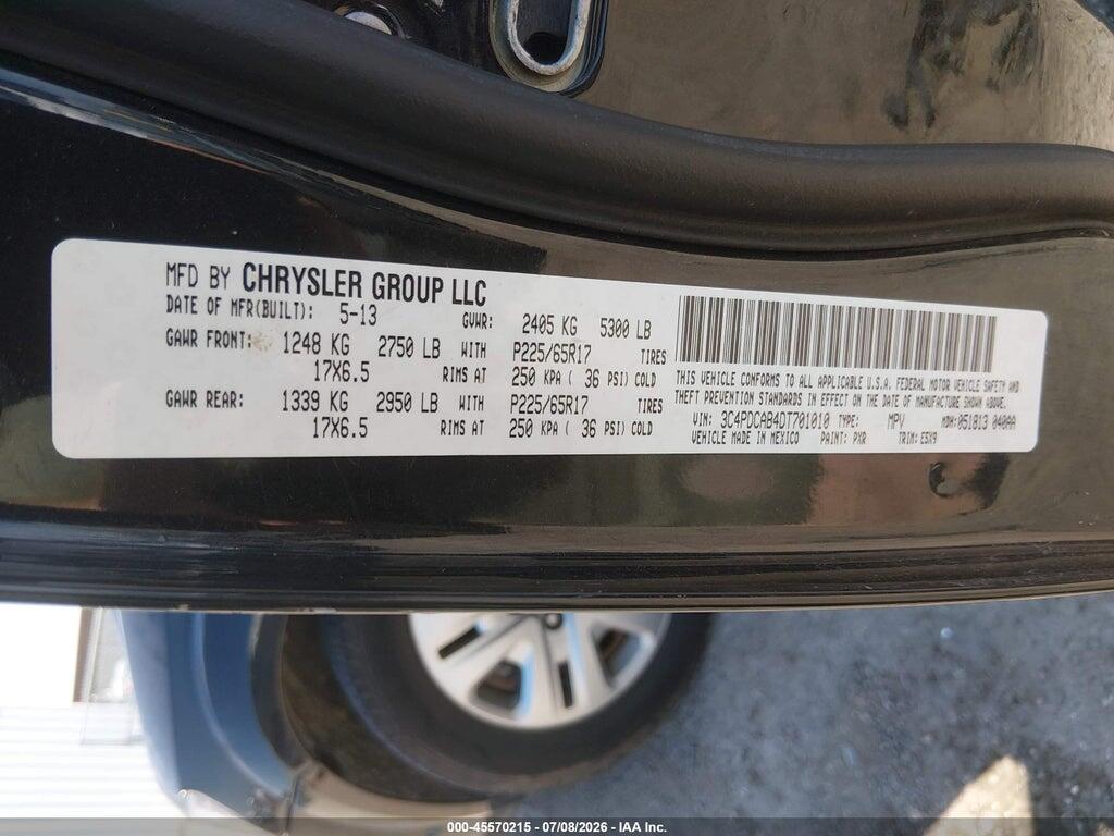 3C4PDCAB4DT701010 2013 DODGE JOURNEY photo no. 9