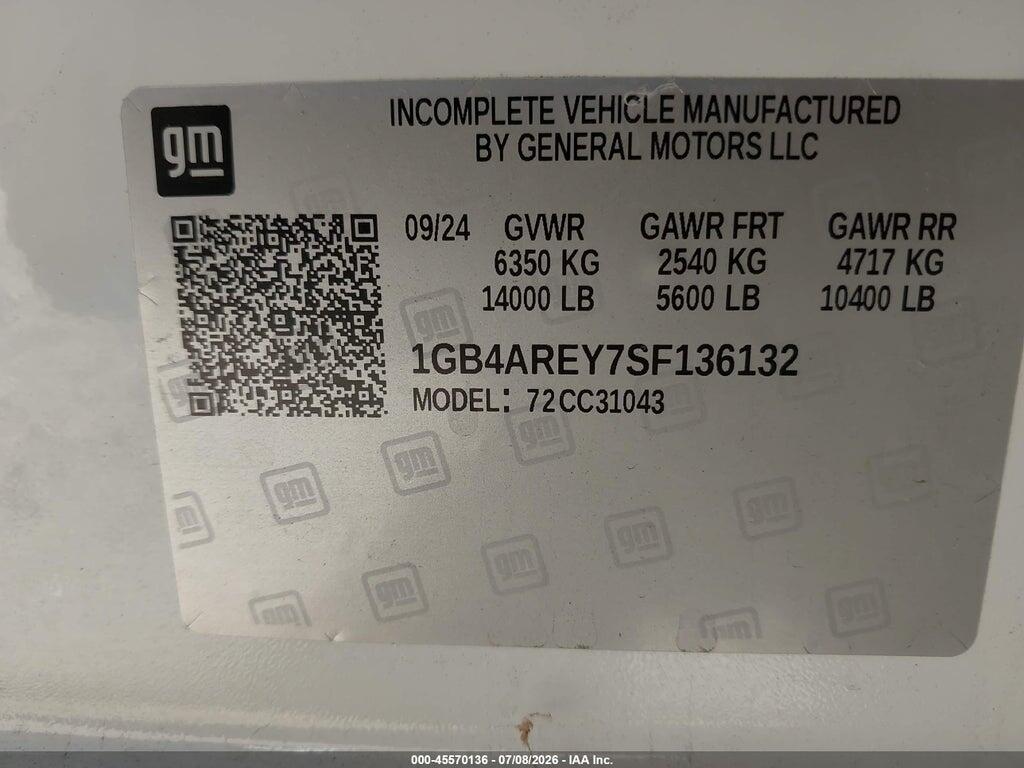 1GB4AREY7SF136132 2025 CHEVROLET SILVERADO 3500HD CHASSIS photo no. 8