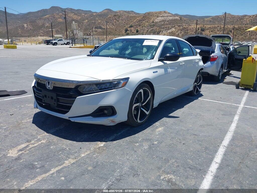 1HGCV3F25NA040165 2022 HONDA ACCORD HYBRID photo no. 2