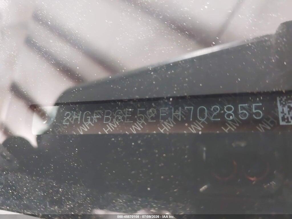 2HGFB6E52FH702855 2015 HONDA CIVIC photo no. 9