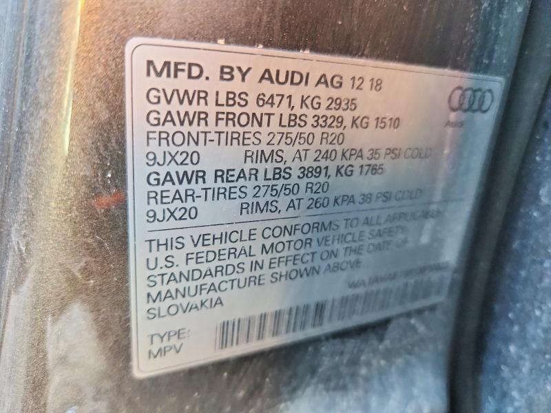 2019 AUDI Q8 PREMIUM — Фото 12 из 12
