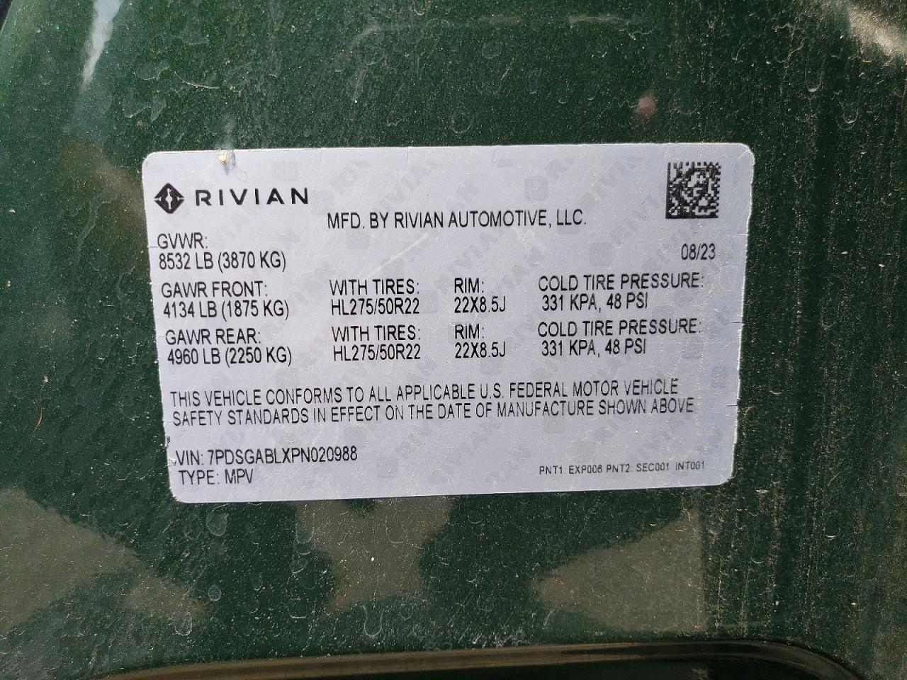 2023 RIVIAN R1S LAUNCH EDITION — Фото 13 из 13
