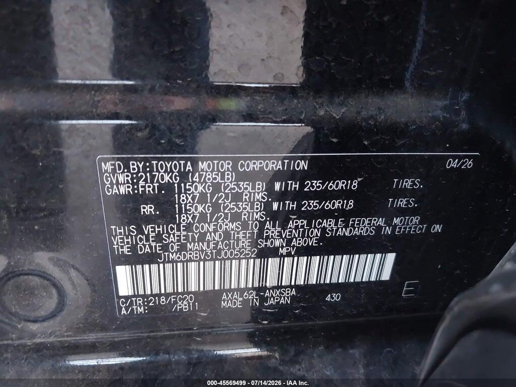 JTM6DRBV3TJ005252 2026 TOYOTA RAV4 photo no. 9
