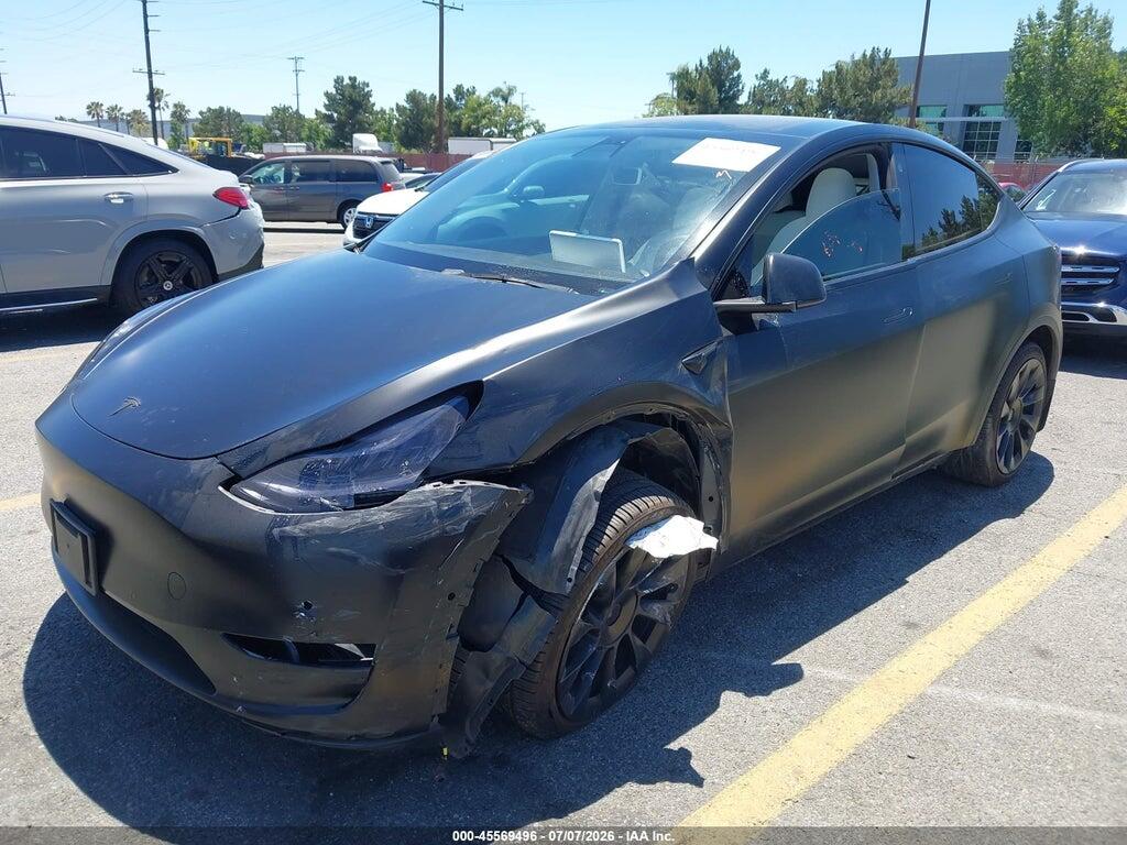 7SAYGDEE8NF447293 2022 TESLA MODEL Y photo no. 2
