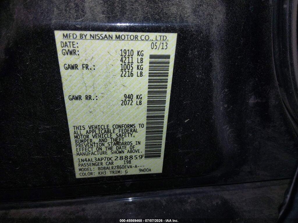 1N4AL3AP7DC288859 2013 NISSAN ALTIMA photo no. 9