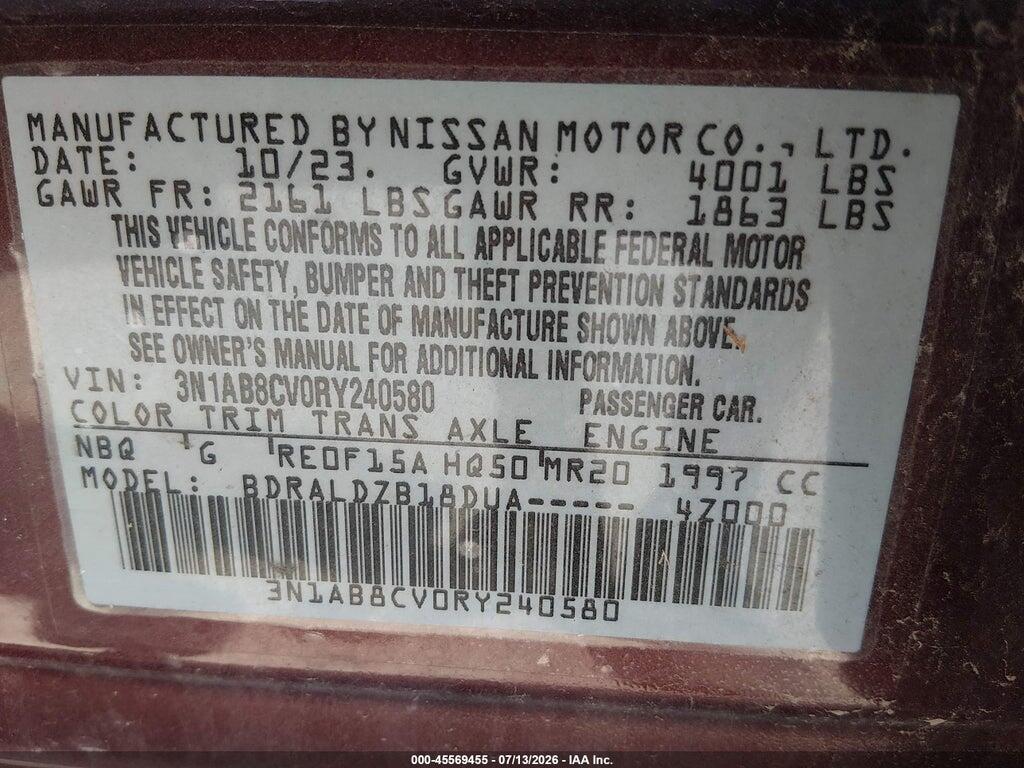 3N1AB8CV0RY240580 2024 NISSAN SENTRA photo no. 9