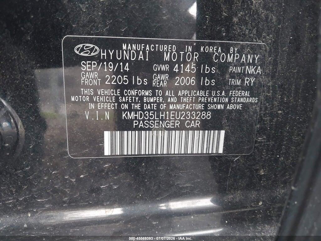 KMHD35LH1EU233288 2014 HYUNDAI ELANTRA GT photo no. 9