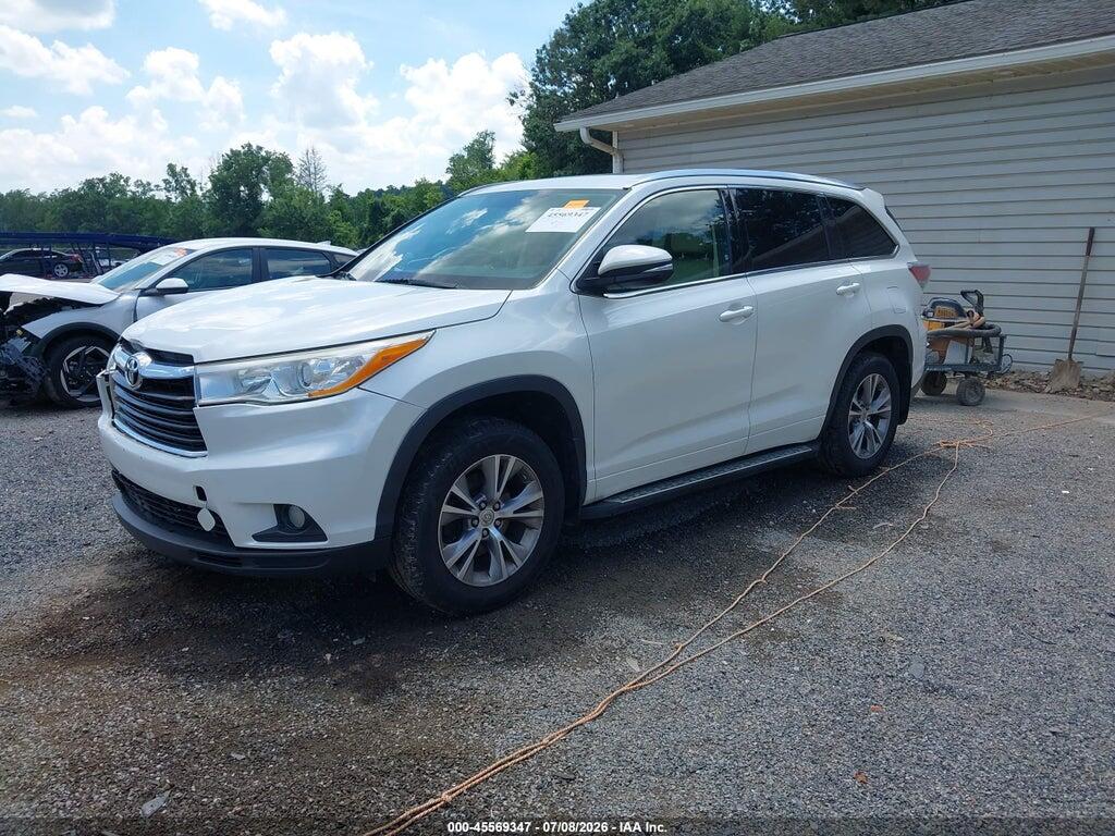 5TDJKRFH2ES038978 2014 TOYOTA HIGHLANDER photo no. 2
