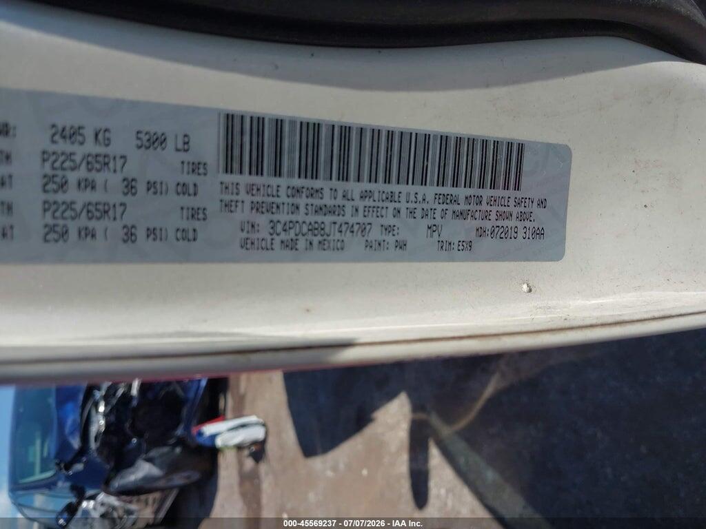 3C4PDCAB8JT474707 2018 DODGE JOURNEY photo no. 9