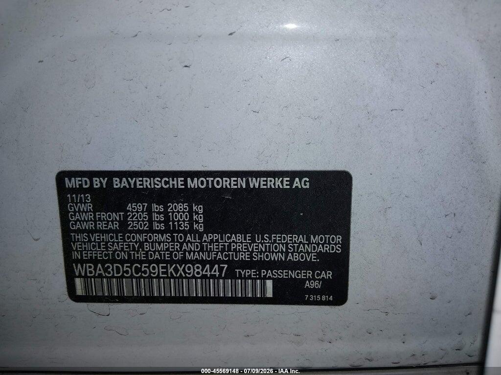 WBA3D5C59EKX98447 2014 BMW 328D photo no. 9