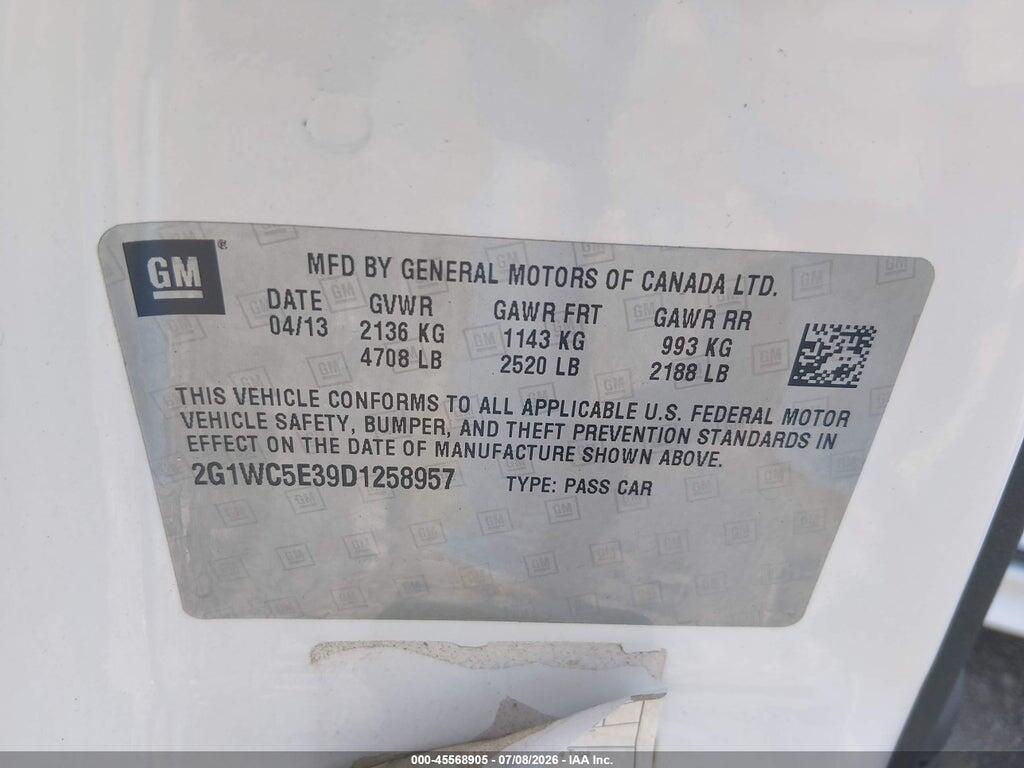 2G1WC5E39D1258957 2013 CHEVROLET IMPALA photo no. 9