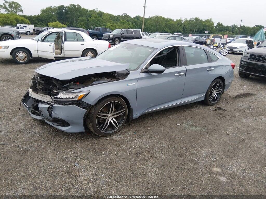 1HGCV3F95NA017353 2022 HONDA ACCORD HYBRID photo no. 2
