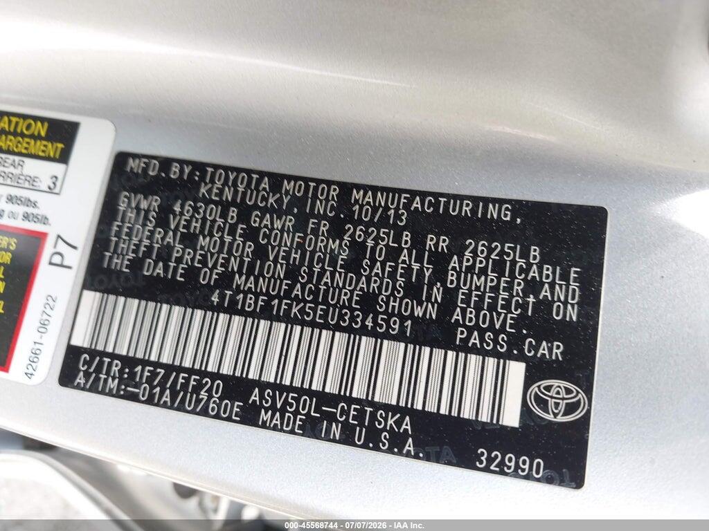 4T1BF1FK5EU334591 2014 TOYOTA CAMRY photo no. 9