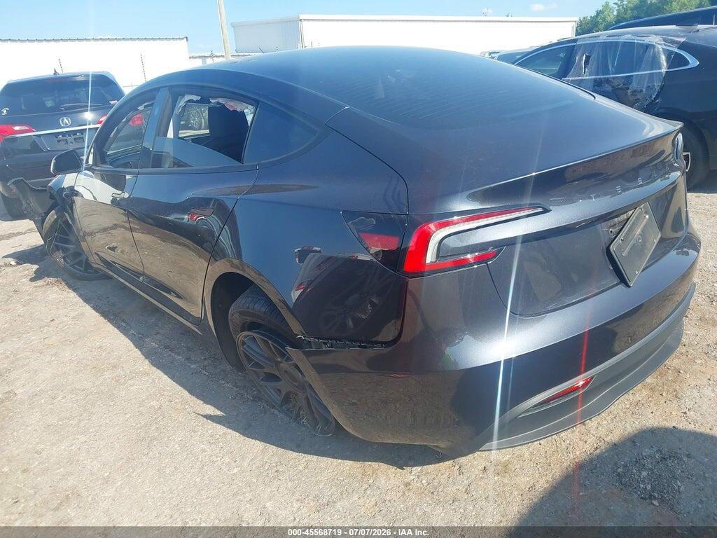 5YJ3E1EA9SF006387 2025 TESLA MODEL 3 photo no. 3