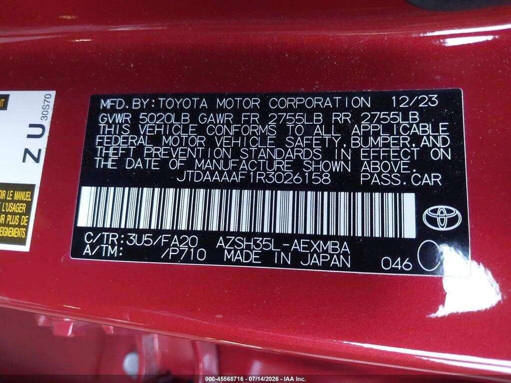 JTDAAAAF1R3026158 2024 TOYOTA CROWN photo no. 9