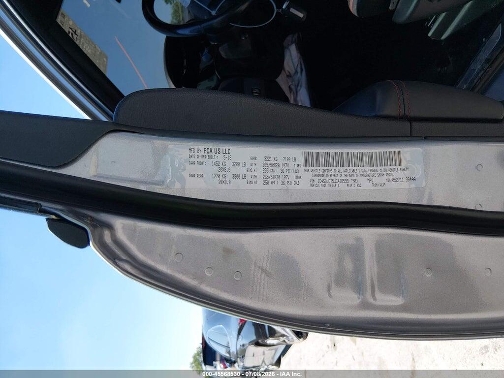 1C4SDJCT5JC438599 2018 DODGE DURANGO photo no. 9