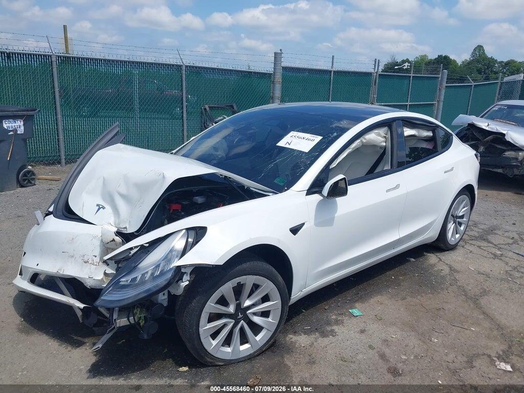 5YJ3E1EBXMF862485 2021 TESLA MODEL 3 photo no. 2