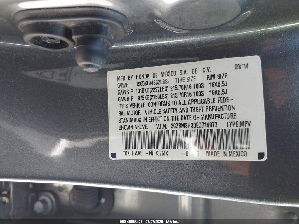 3CZRM3H30EG714977 2014 HONDA CR-V photo no. 9