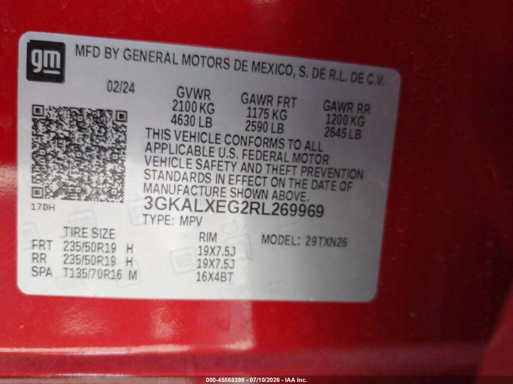 3GKALXEG2RL269969 2024 GMC TERRAIN photo no. 9