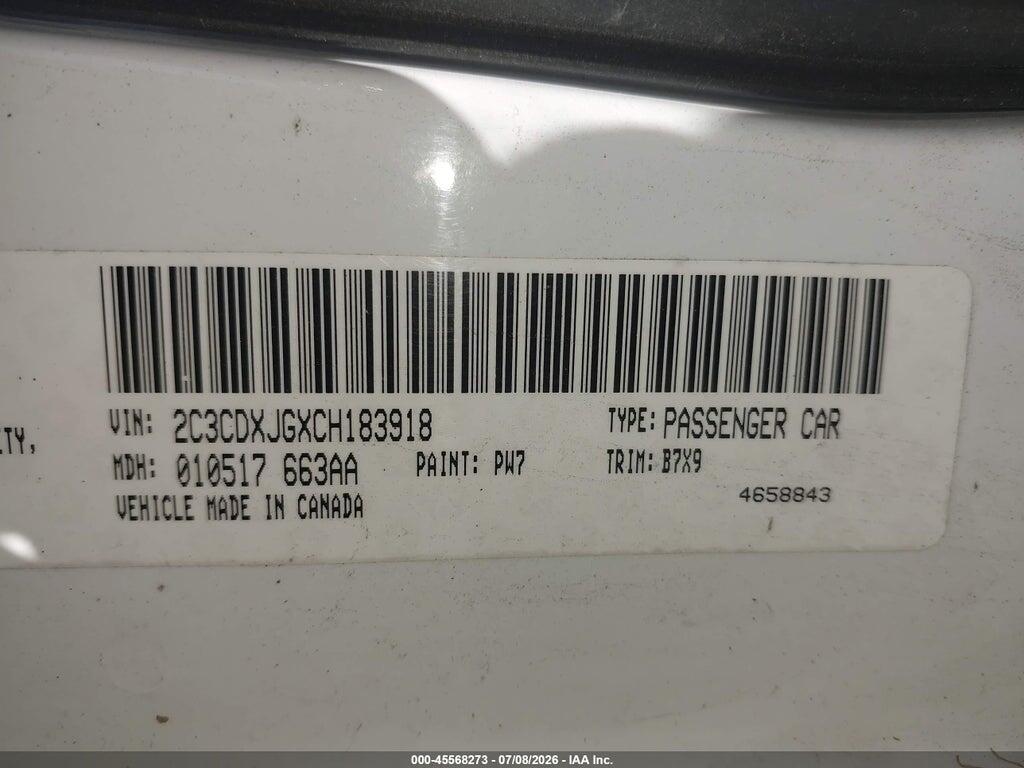 2C3CDXJGXCH183918 2012 DODGE CHARGER photo no. 12