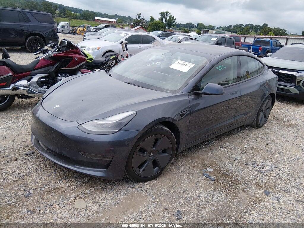 5YJ3E1EA1MF872989 2021 TESLA MODEL 3 photo no. 2