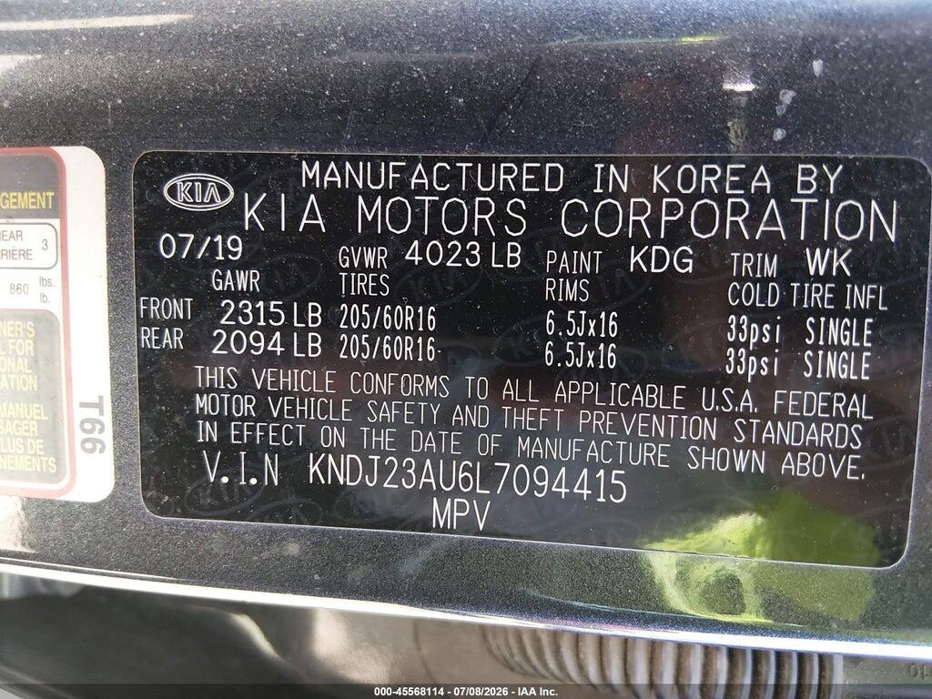 KNDJ23AU6L7094415 2020 KIA SOUL photo no. 9