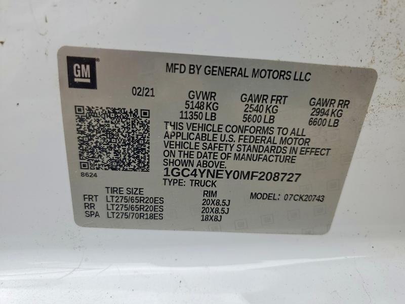 2021 CHEVROLET SILVERADO K2500 HEAVY DUTY LT — Фото 12 из 12