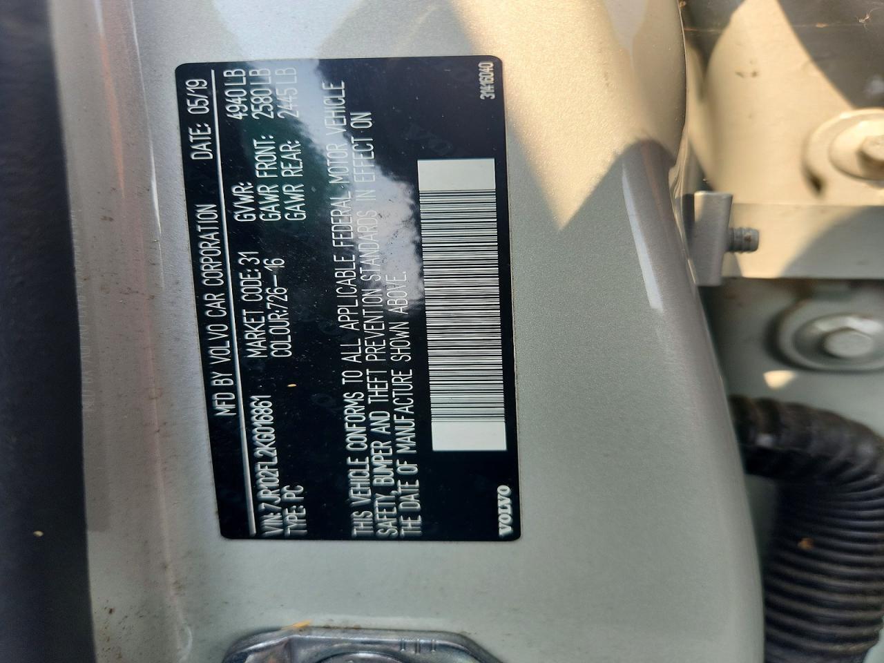 2019 VOLVO S60 T5 INSCRIPTION — Фото 12 из 12