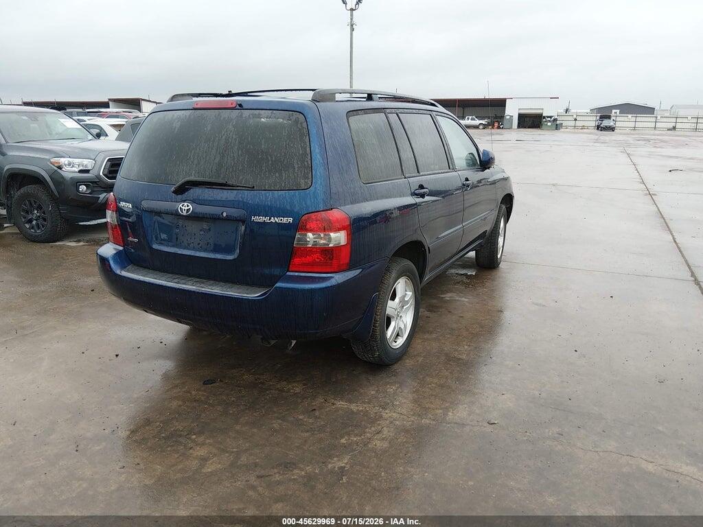 JTEHD21A760043572 2006 TOYOTA HIGHLANDER photo no. 4