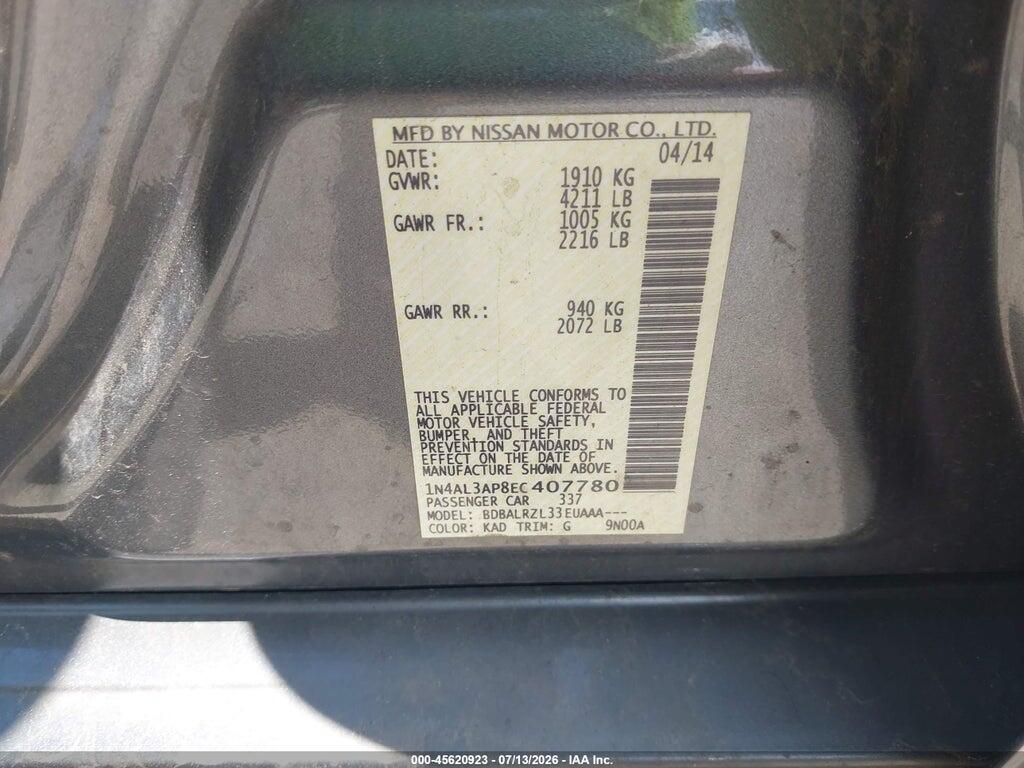 1N4AL3AP8EC407780 2014 NISSAN ALTIMA photo no. 9