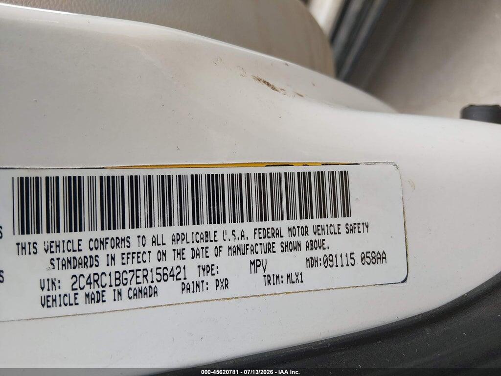 2C4RC1BG7ER156421 2014 CHRYSLER TOWN & COUNTRY photo no. 9