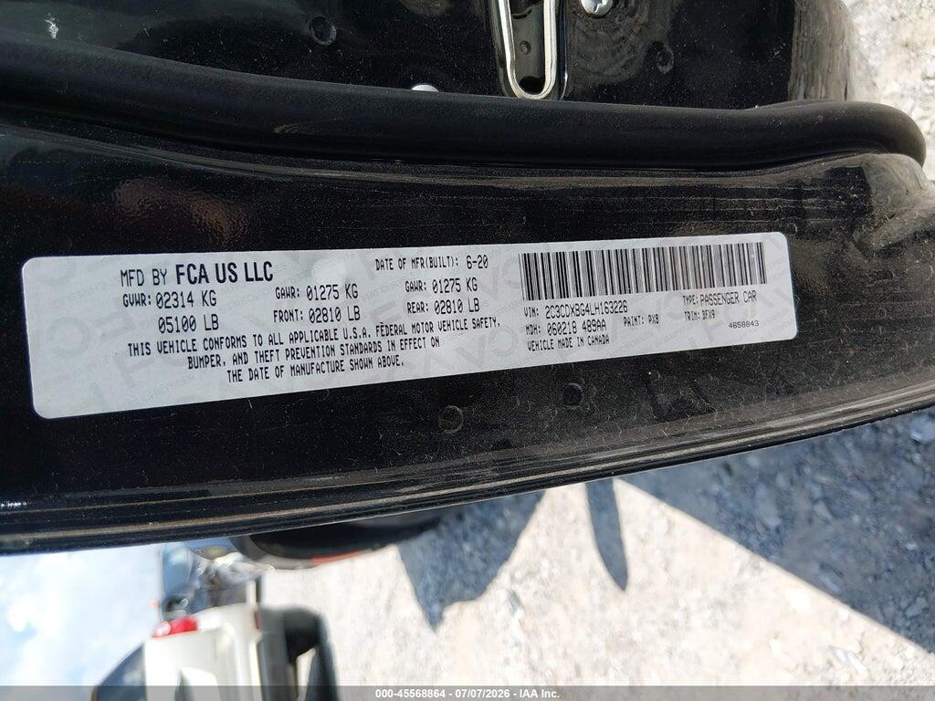 2C3CDXBG4LH163226 2020 DODGE CHARGER photo no. 9