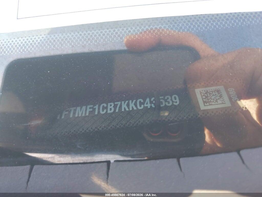 1FTMF1CB7KKC43539 2019 FORD F-150 photo no. 9
