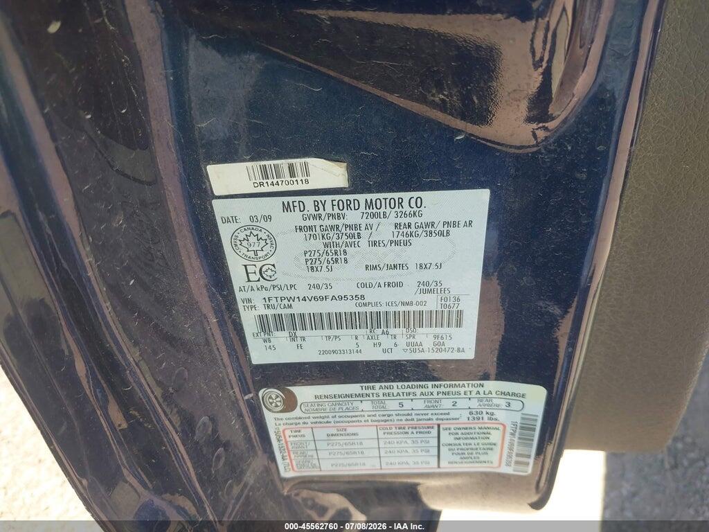 1FTPW14V69FA95358 2009 FORD F-150 photo no. 9