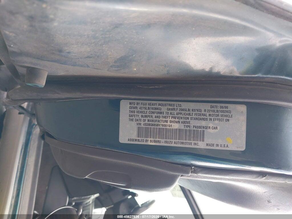 4S3BG6859V7600151 1997 SUBARU LEGACY photo no. 9