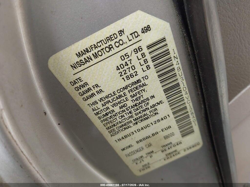 1N4BU31D4VC128401 1997 NISSAN ALTIMA photo no. 9
