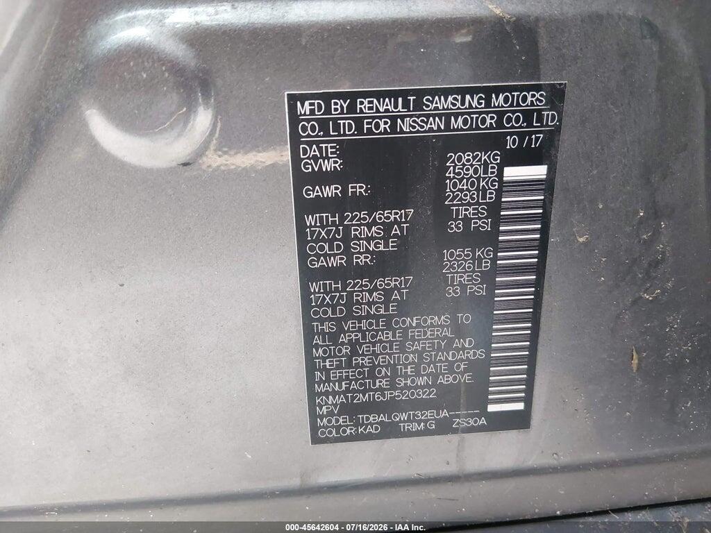 KNMAT2MT6JP520322 2018 NISSAN ROGUE photo no. 9