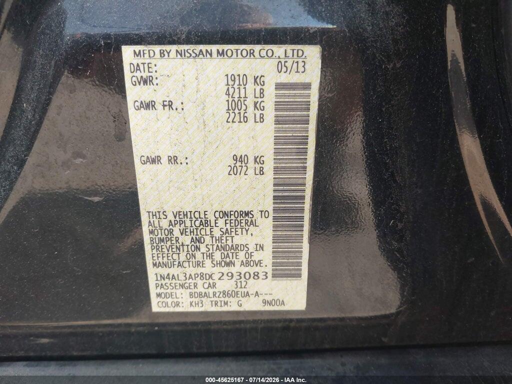 1N4AL3AP8DC293083 2013 NISSAN ALTIMA photo no. 9